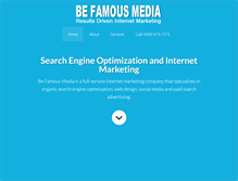 Tablet Screenshot of befamousmedia.com